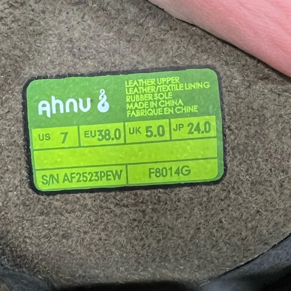 AHNU Helena Pewter Tall Leather Boots